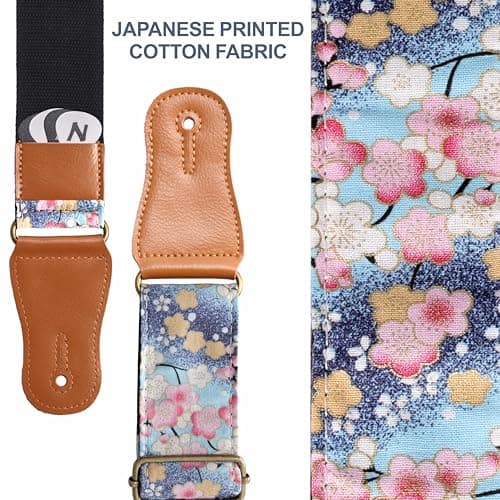 Cotton Guitar Strap Kit for Acoustic Guitar and Ukulele