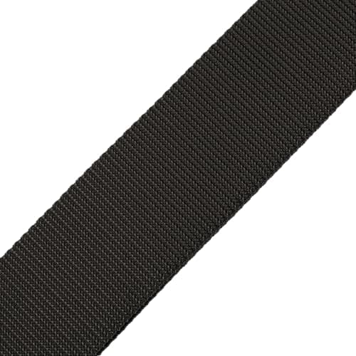 Levy's Polypropylene Guitar Strap with Leather Ends and Tri-Glide Adjuster; Black (M8POLY-BLK)