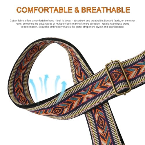 Comfortable Guitar Straps with Crazy Horse Leather Ends and Strap Button for Electric and Acoustic Guitars
| Premium Crazy Horse Leather Ends Guitar Straps with Button for Electric & Acoustic Bass
| Comfortable and Durable Crazy Horse Leather Ends G