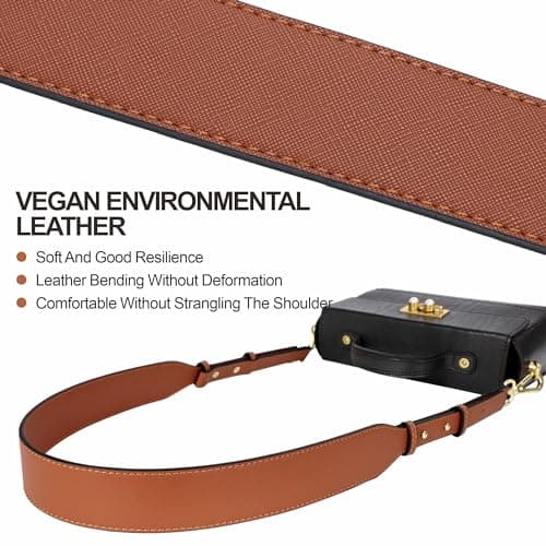 Customizable Leather Crossbody Bag Strap for Handbags and Shoulder Bags