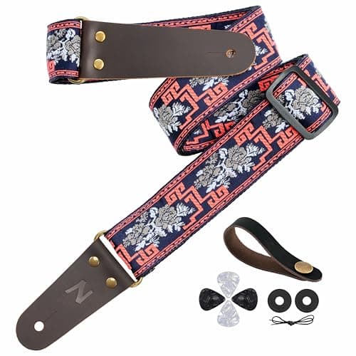 Nefelibata Full Grain Leather Guitar Strap with Hidden Pocket for Bass, Electric and Acoustic Guitars  
Nefelibata Jacquard Embroidery Guitar Strap with Strap Locks for Bass, Electric and Acoustic Guitars  
Nefelibata Guitar Strap with Hidden Pocket 