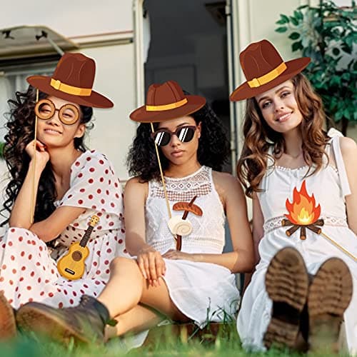 Happy Camper Party Photo Props for Camping & Birthday Parties