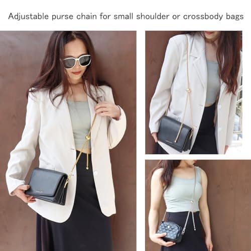 BeautLeGAN Thin Purse Chain Strap - 51 Inch Adjustable Bag Baggage Replacement