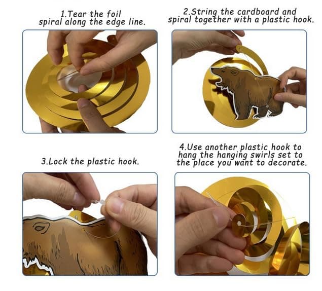 Camping Swirl Decorations for Kids Birthday Party Supplies