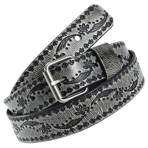Nefelibata Royal Iris Natural Vegetable Tanned Cowhide Guitar Strap — Leather Engraving-gray