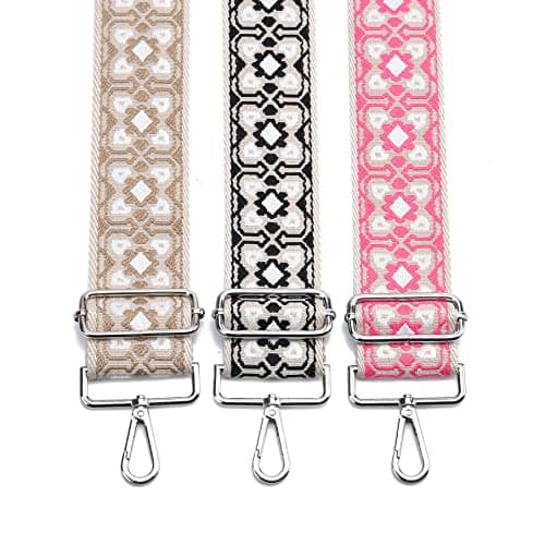 LVYOUME Silver Hardware 2" Wide Adjustable Crossbody Bag Strap Belt Replacement