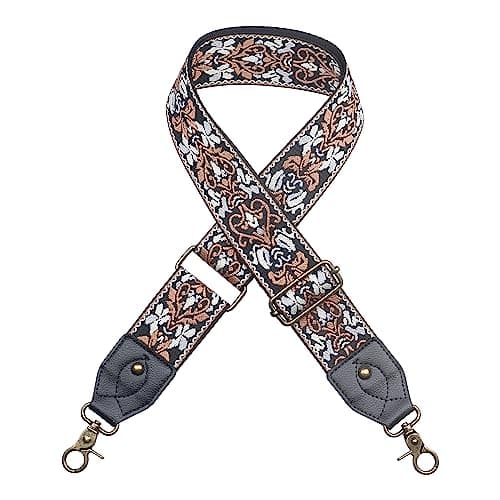 Handbag Strap Replacement Wide Shoulder Crossbody Strap with Adjustable Belts — Leather- Color 003