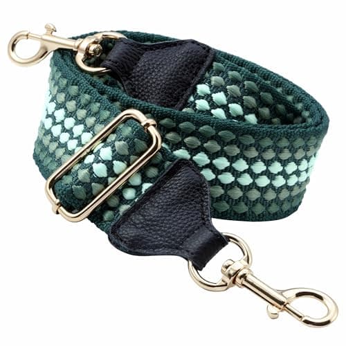 Nefelibata Purse Strap, Full Grain Cowhide Shoulder Strap — D#-pearl Green