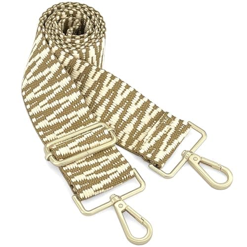 GIINJKGO Purse & Crossbody Guitar Strap Replacement — Beige Woven