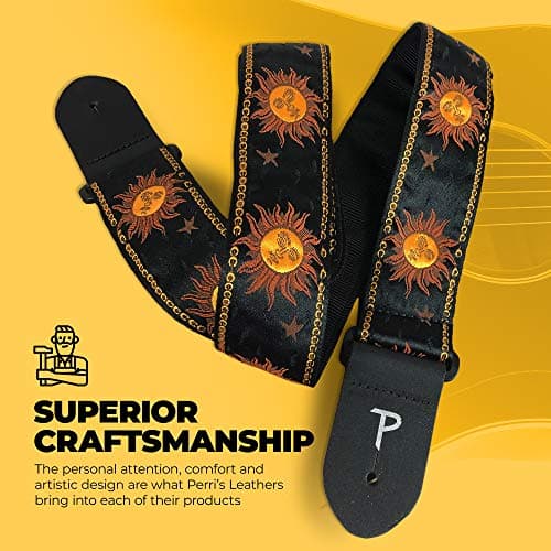 Perri’s Leathers Ltd. Jacquard Adjustable Guitar Strap - Made in Canada