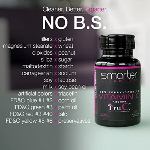 Vegan Vitamin C from Berries, 60 Capsules, Premium Antioxidants & Bioflavonoids