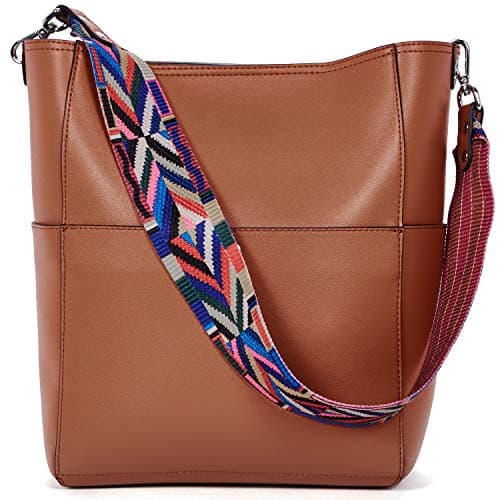 BROMEN Women's Leather Hobo Bag Designer Shoulder Purse