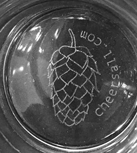 The Ultimate Beer Glass for Maximizing Flavor and Enjoyment - Exclusive Nucleated Hop Leaf Design