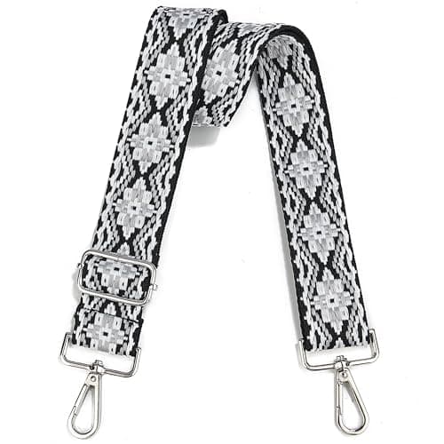 LVYOUME Crossbody Bag - Wide Strap Silver Hardware Shoulder Strap Replacement