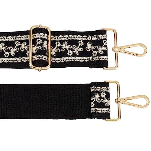 ALLZEDREAM 2" Wide Adjustable Embroidered Crossbody Bag