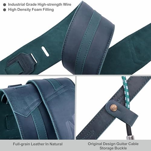 Nefelibata Blackish Green Bass & Electric Guitar Strap