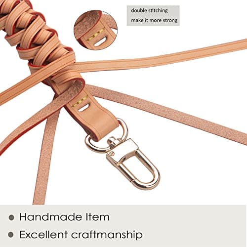 OULARIO Genuine Leather Braided Handle for Neonoe Metis Noe BB NM Beaubourg Hobo