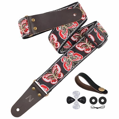 Nefelibata Full Grain Leather Guitar Strap with Hidden Pocket for Bass, Electric and Acoustic Guitars  
Nefelibata Jacquard Embroidery Guitar Strap with Strap Locks for Bass, Electric and Acoustic Guitars  
Nefelibata Guitar Strap with Hidden Pocket 