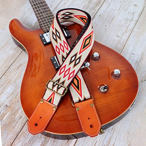 Nefelibata Cool Woven Guitar Strap for Acoustic, Bass, Electric - Gift for Guitarists