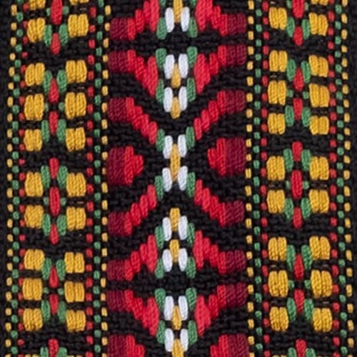 Ernie Ball Guitar Strap Black 43" Classic Strap — California Weave