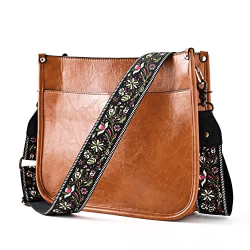 Kimpudsen Wide Adjustable Embroidery Shoulder Strap for Crossbody Bag