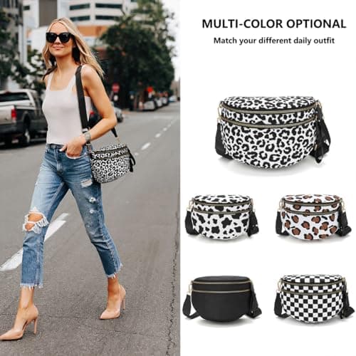 Nuvore Checkered Crossbody Bag, Stylish & Practical for Women