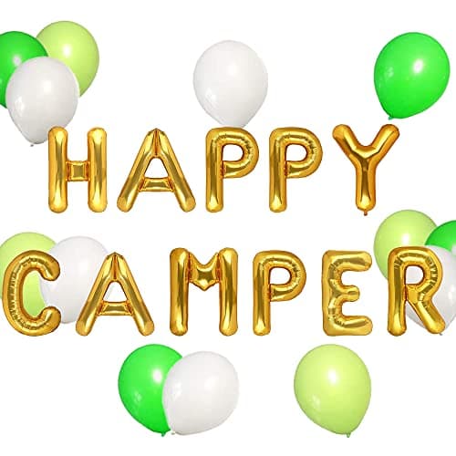 LaVenty Happy Camper Balloon Tent Birthday Party Decor