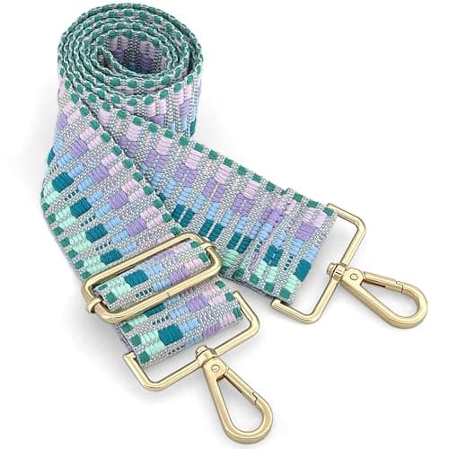 GIINJKGO Purse & Crossbody Guitar Strap Replacement — Purple Woven
