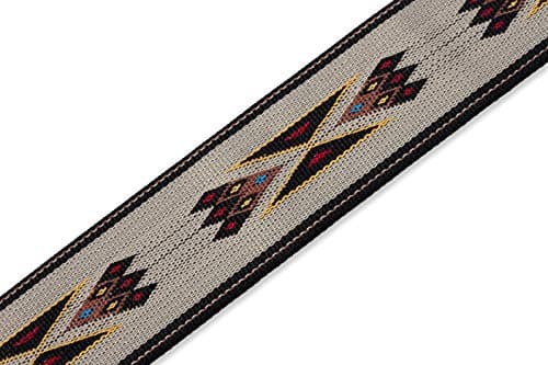 Polypropylene Jacquard Weave Guitar Strap, Tan by Levy's Leathers