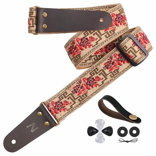 Nefelibata Full Grain Leather Guitar Strap with Hidden Pocket for Bass, Electric and Acoustic Guitars  
Nefelibata Jacquard Embroidery Guitar Strap with Strap Locks for Bass, Electric and Acoustic Guitars  
Nefelibata Guitar Strap with Hidden Pocket 