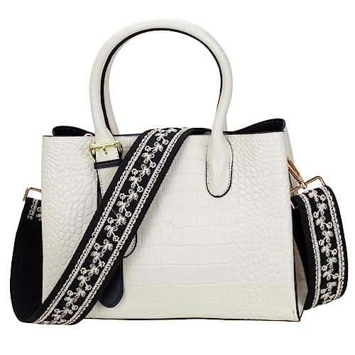 ALLZEDREAM 2" Wide Adjustable Embroidered Crossbody Bag