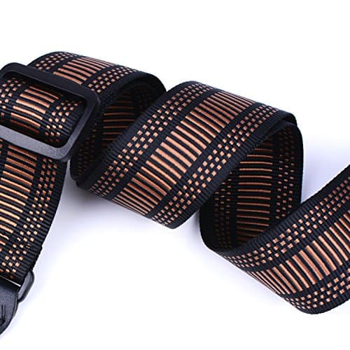 Coffee-Colored Nylon Bass Guitar Strap
