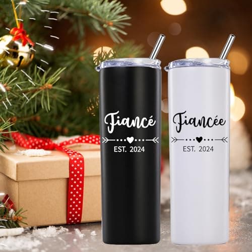 Engagement Gifts for Couples Skinny Tumbler