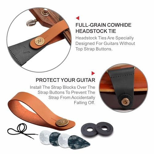 Vintage Nefelibata Guitar Strap for Bass, Electric, and Acoustic Guitars