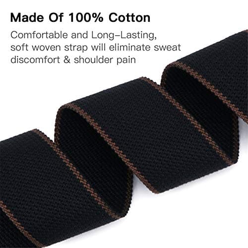 Tifanso Electric/Acoustic Guitar Strap with 3 Pick Holders