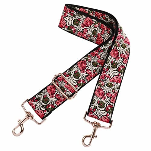 Nefelibata Adjustable 2 Purse Strap - Multi-Pattern Crossbody Replacement — Rose