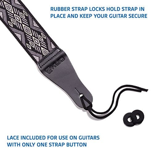 Vintage Woven Guitar Strap for Acoustic and Electric Guitars