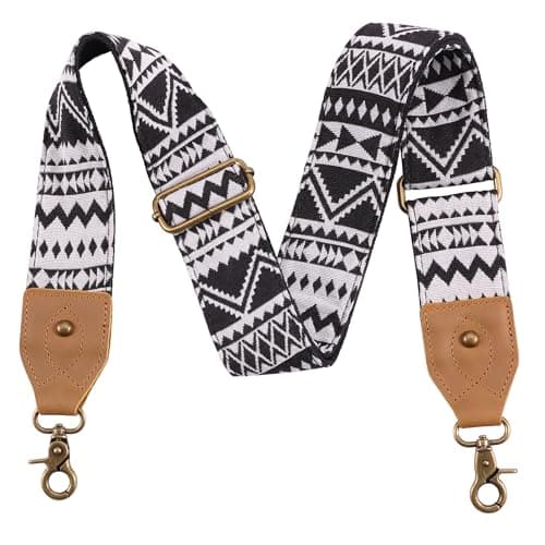 Nefelibata Purse Strap: Adjustable Leather Shoulder Replacement — Indian Black