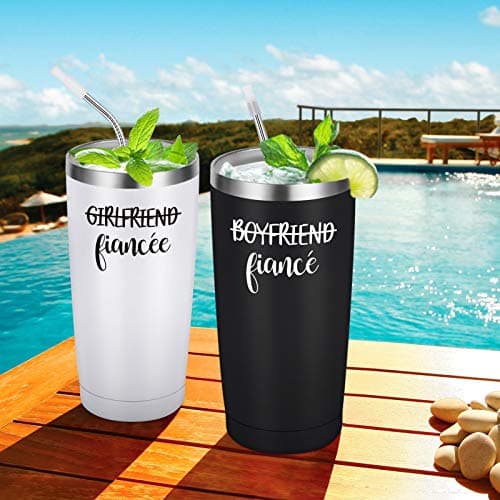 Engagement Gifts for Couples: Travel Tumbler Set