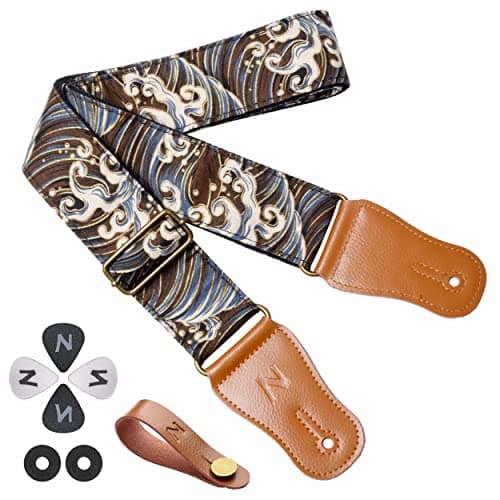 Cotton Guitar Strap for Acoustic Guitar and Ukulele with Accessories — Aa#waves