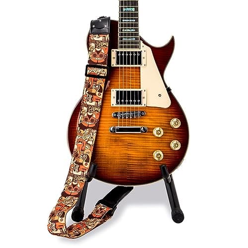 Bass, Electric & Acoustic Guitar Strap with Pick Pocket & Locks