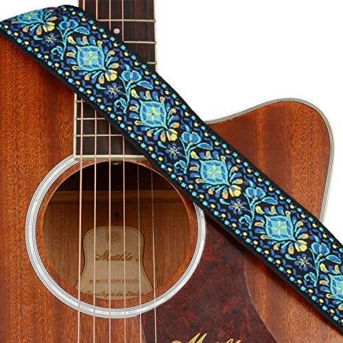 Adjustable Woven Braided Guitar Strap for Bass Electric/Acoustic Guitars