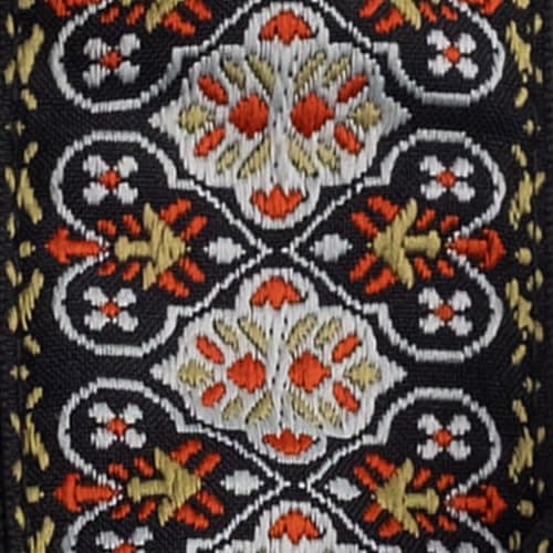 Ernie Ball Guitar Strap Black 43" Classic Strap — Vintage Weave