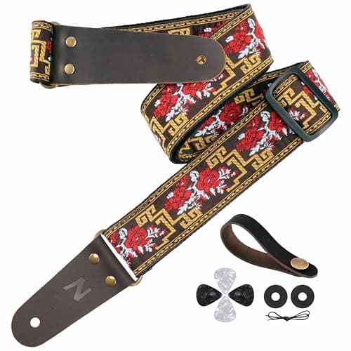 Nefelibata Full Grain Leather Guitar Strap with Hidden Pocket for Bass, Electric and Acoustic Guitars  
Nefelibata Jacquard Embroidery Guitar Strap with Strap Locks for Bass, Electric and Acoustic Guitars  
Nefelibata Guitar Strap with Hidden Pocket 