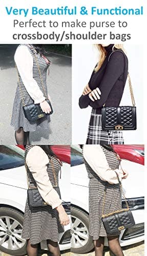 UTreers Crossbody Bag with 47.2" Chain Strap