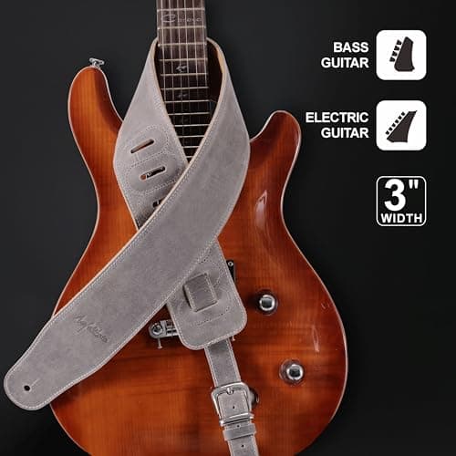 Nefelibata Full Grain Cowhide Guitar Strap with Foam Padding