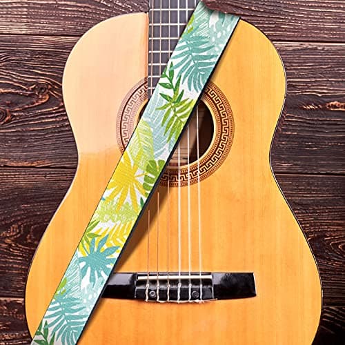 GLENLCWE Colorful Sea Turtle Guitar Strap for Acoustic, Electric & Bass