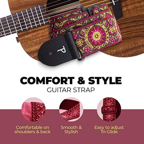 P Perri's Leathers Ltd. Jacquard Collection Guitar Strap