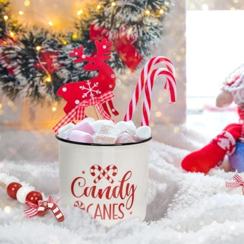 Nefelibata Christmas Candy Bowl and Tiered Tray Decor Set for Home Centerpiece