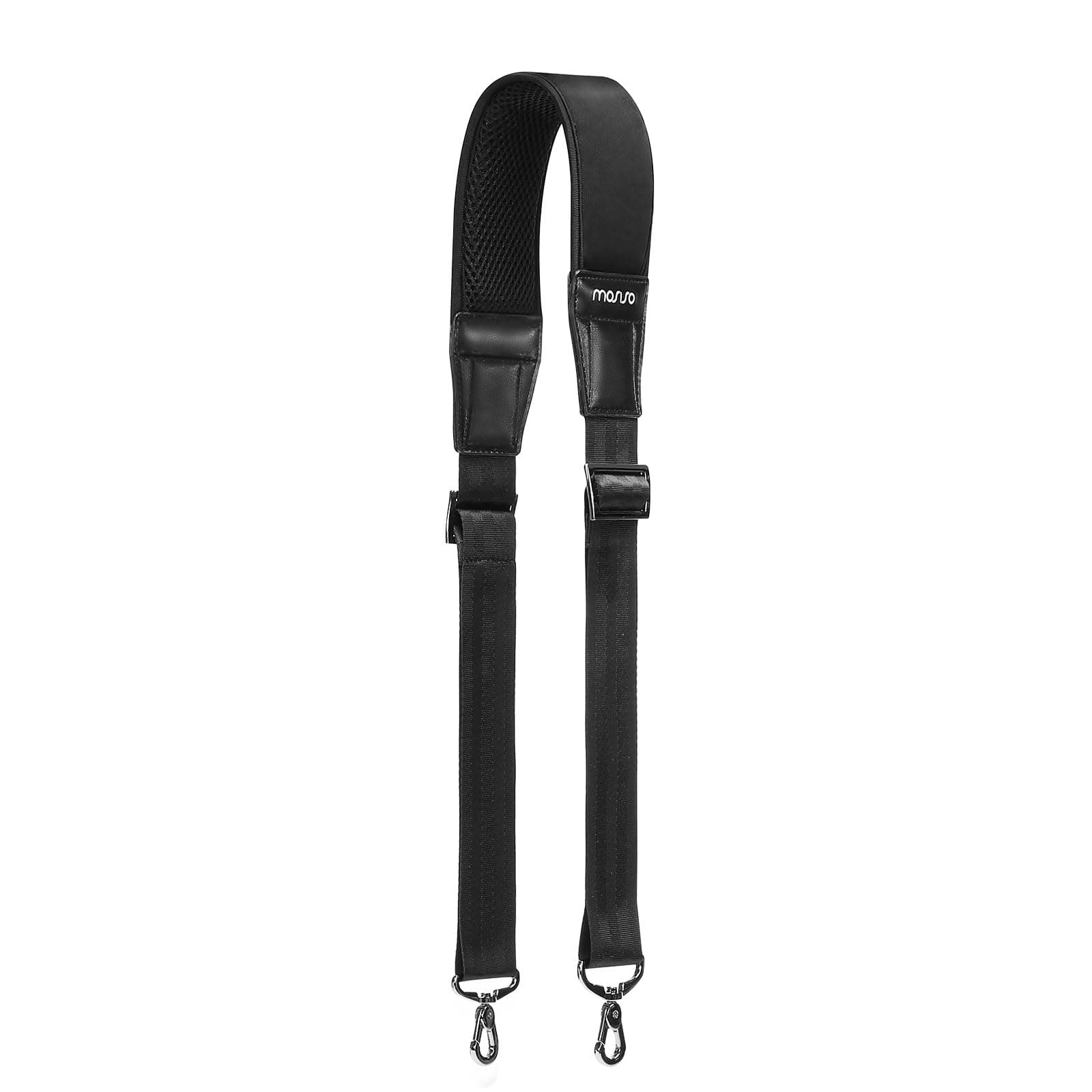 MOSISO 59 Inch Breathable Shoulder Strap, Non-Slip & Padded for Laptop Bags, Black